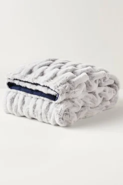 Clearance Soft Surroundings La Parisienne Faux Fur Throw