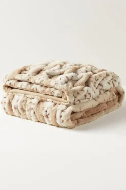 Clearance Soft Surroundings La Parisienne Faux Fur Throw