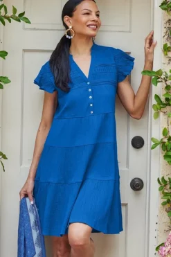 Online Soft Surroundings Lakely Short Dress Sapphire