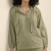 Fashion Soft Surroundings Lanai Hoodie BayLeaf