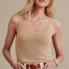 New Soft Surroundings Lara Sweater Tank Gold