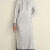 Hot Soft Surroundings Lazy Day Lounge Dress White/Grey