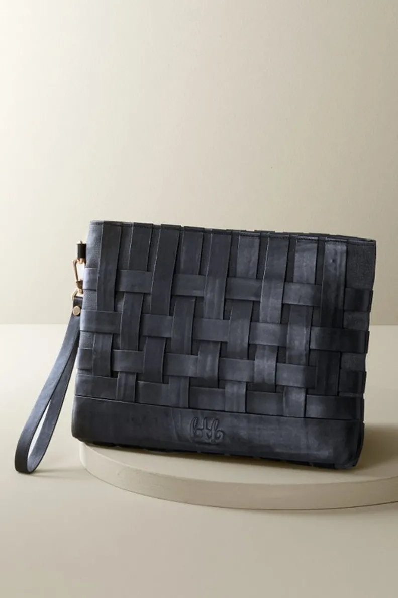 Best Soft Surroundings Leather Strap In Clutch Black