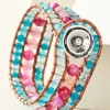 Fashion Soft Surroundings Leela Beaded Bracelet Pink/Blue
