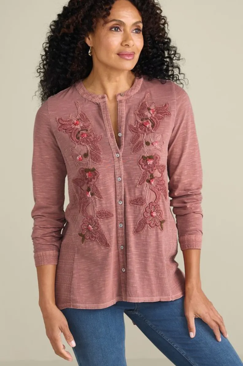 Discount Soft Surroundings L'Enchant Top Rose