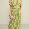 Fashion Soft Surroundings Leslie Maxi Dress InkBloomsScarf