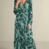 Discount Soft Surroundings Lilibet Knit Maxi Dress AutumnVines