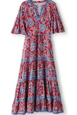 Sale Soft Surroundings Lilith Midi Dress CyntheraFloral/Border