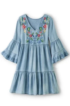 Clearance Soft Surroundings Lina Short Dress LightChambray