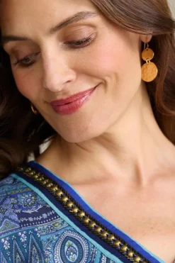 Best Soft Surroundings Lira Drop Earrings SatinGold