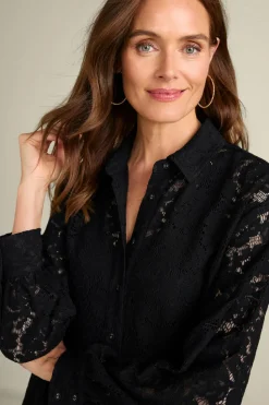 Discount Soft Surroundings Lisa Lace Button Front