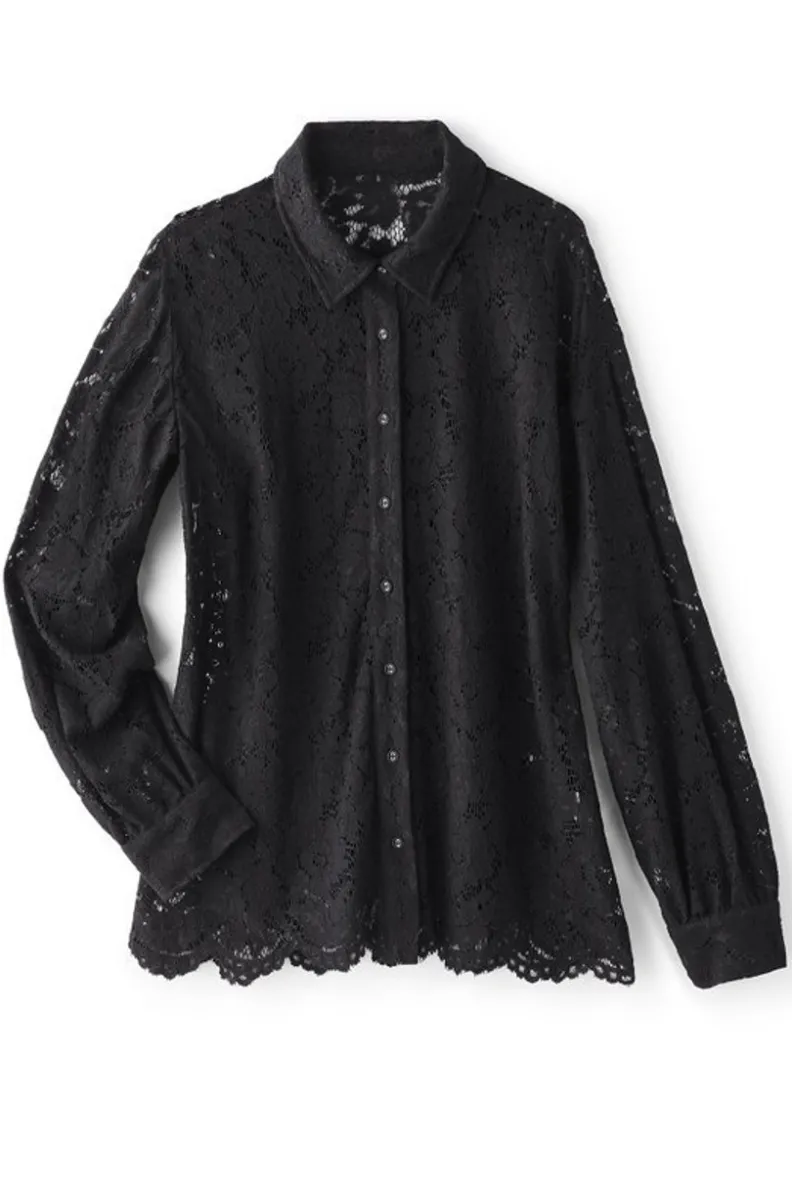 Discount Soft Surroundings Lisa Lace Button Front