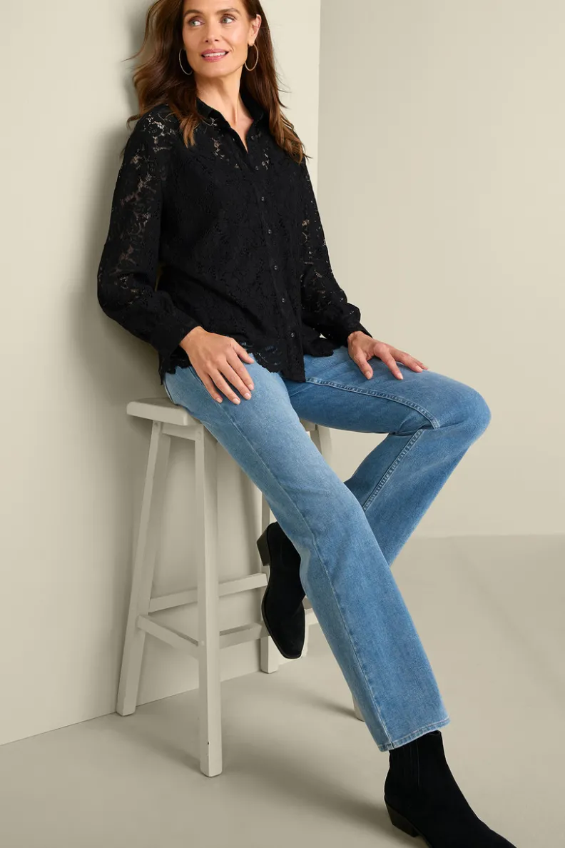 Discount Soft Surroundings Lisa Lace Button Front