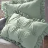 Hot Soft Surroundings Lombardi Smocked Bed Sham I SeaMoss