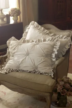 Hot Soft Surroundings Lombardi Smocked Bed Sham I SeaMoss