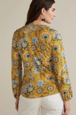 Fashion Soft Surroundings Lorna Button Front Top