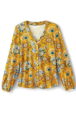 Fashion Soft Surroundings Lorna Button Front Top