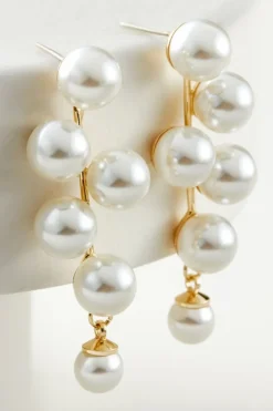 Fashion Soft Surroundings Lulu Pearl Drops Earrings Ivory