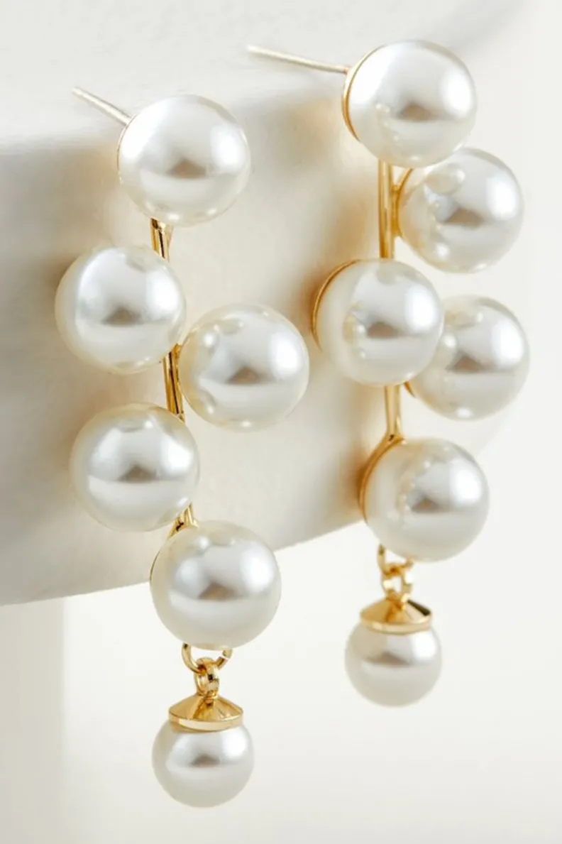 Fashion Soft Surroundings Lulu Pearl Drops Earrings Ivory