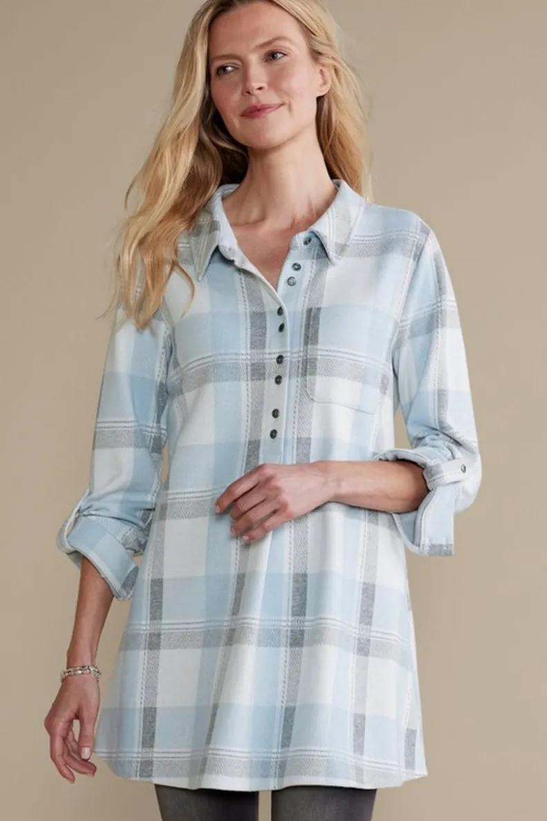 Fashion Soft Surroundings Mad About Plaid Top