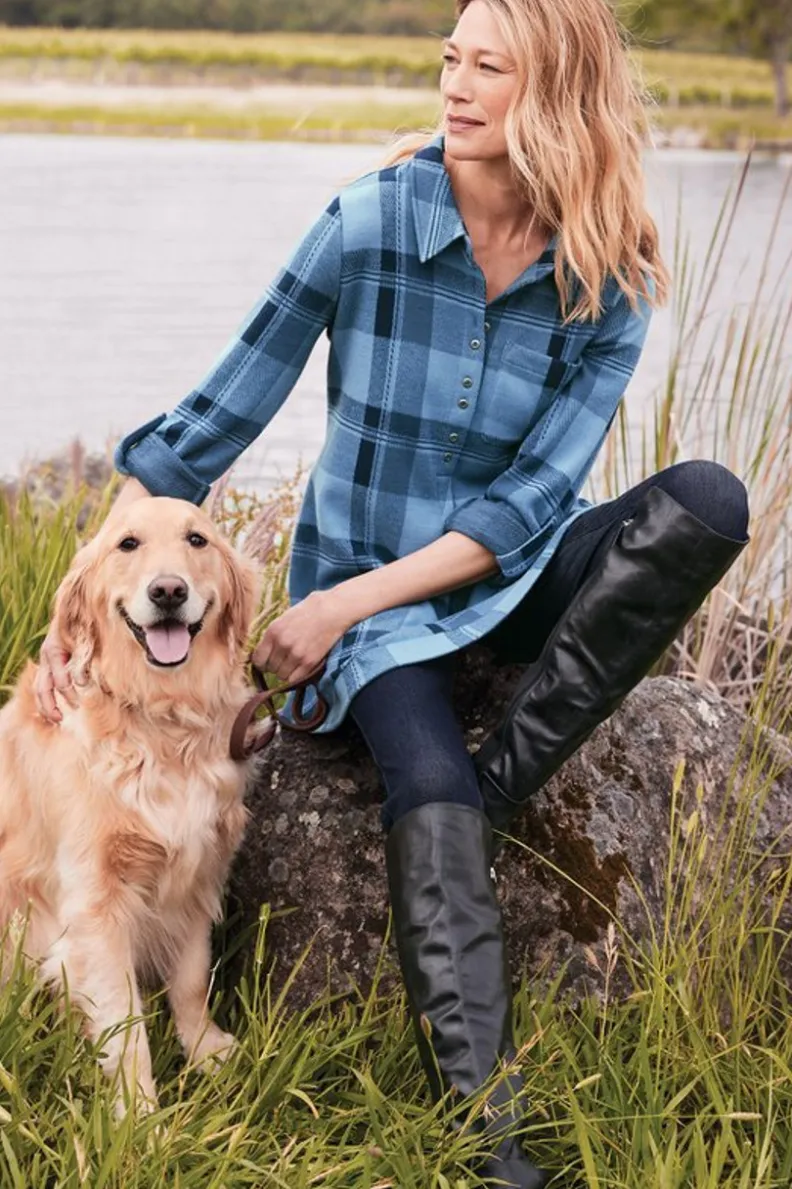 Fashion Soft Surroundings Mad About Plaid Top