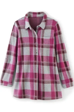 Fashion Soft Surroundings Mad About Plaid Top