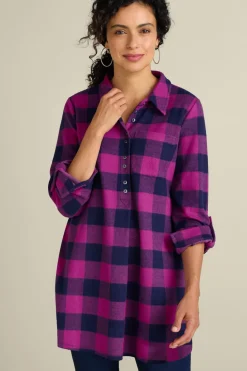 Online Soft Surroundings Mad About Plaid Tunic