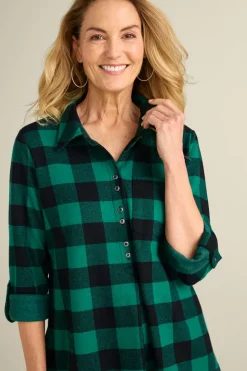 Online Soft Surroundings Mad About Plaid Tunic