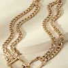 Sale Soft Surroundings Manon Double Chain Belt Gold