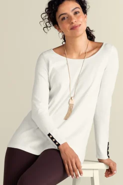 Clearance Soft Surroundings Margulies Tunic Sweater IvoryPearl