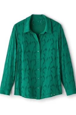 Clearance Soft Surroundings Matine Jacquard Tunic & Cami Evergreen