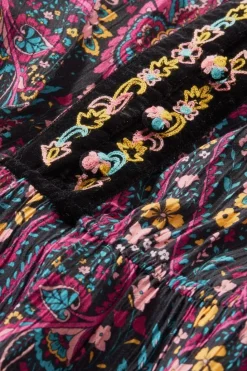 Fashion Soft Surroundings Meena Maxi Dress PaisleyGardenMulti