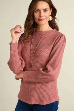 Hot Soft Surroundings Melina Waffle Pullover