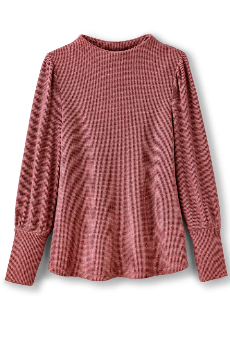 Hot Soft Surroundings Melina Waffle Pullover