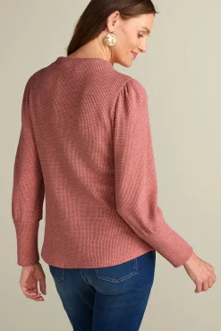 Hot Soft Surroundings Melina Waffle Pullover