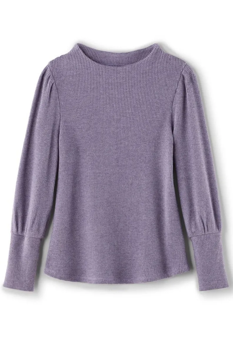 Hot Soft Surroundings Melina Waffle Pullover