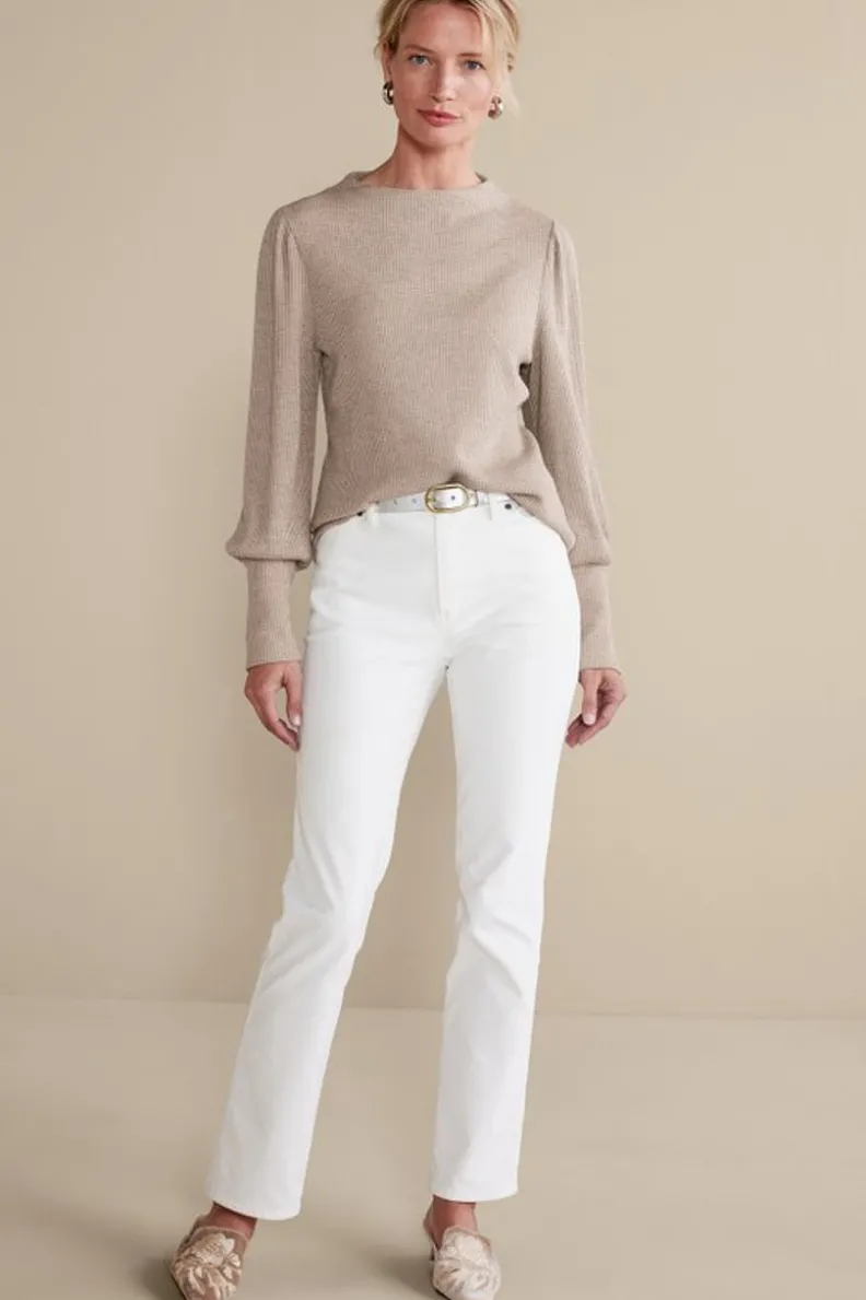 Hot Soft Surroundings Melina Waffle Pullover