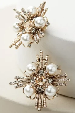 Best Soft Surroundings Melisa Crystal Earrings MetallicChampagne