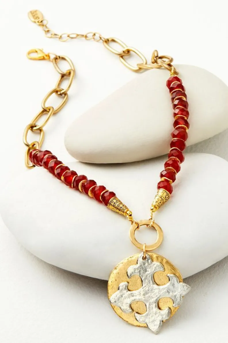 Best Soft Surroundings Melona Pendant Necklace Carnelian