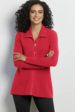 Discount Soft Surroundings Meria Zip Cardi