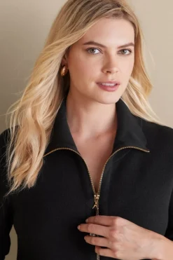 Discount Soft Surroundings Meria Zip Cardi