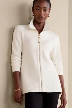 Discount Soft Surroundings Meria Zip Cardi