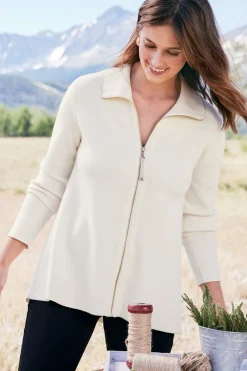 Discount Soft Surroundings Meria Zip Cardi