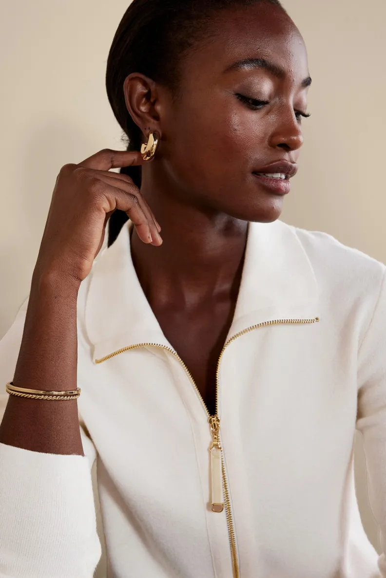 Discount Soft Surroundings Meria Zip Cardi