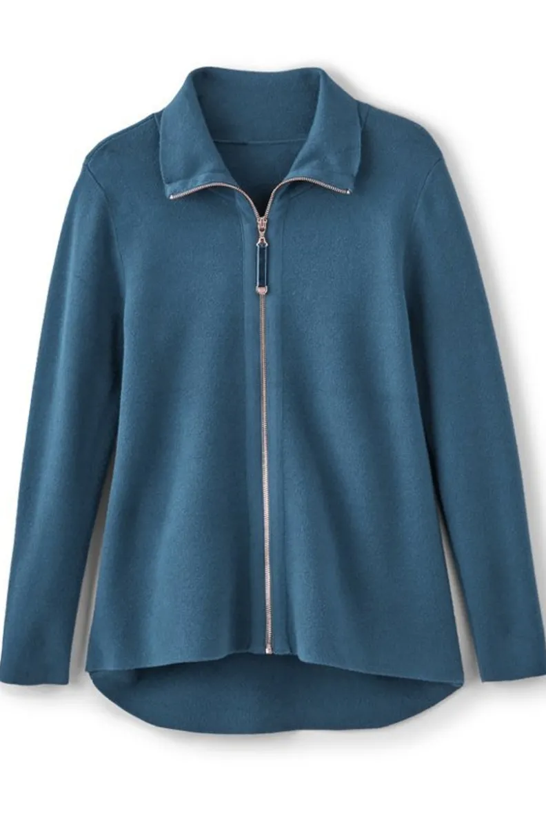 Discount Soft Surroundings Meria Zip Cardi