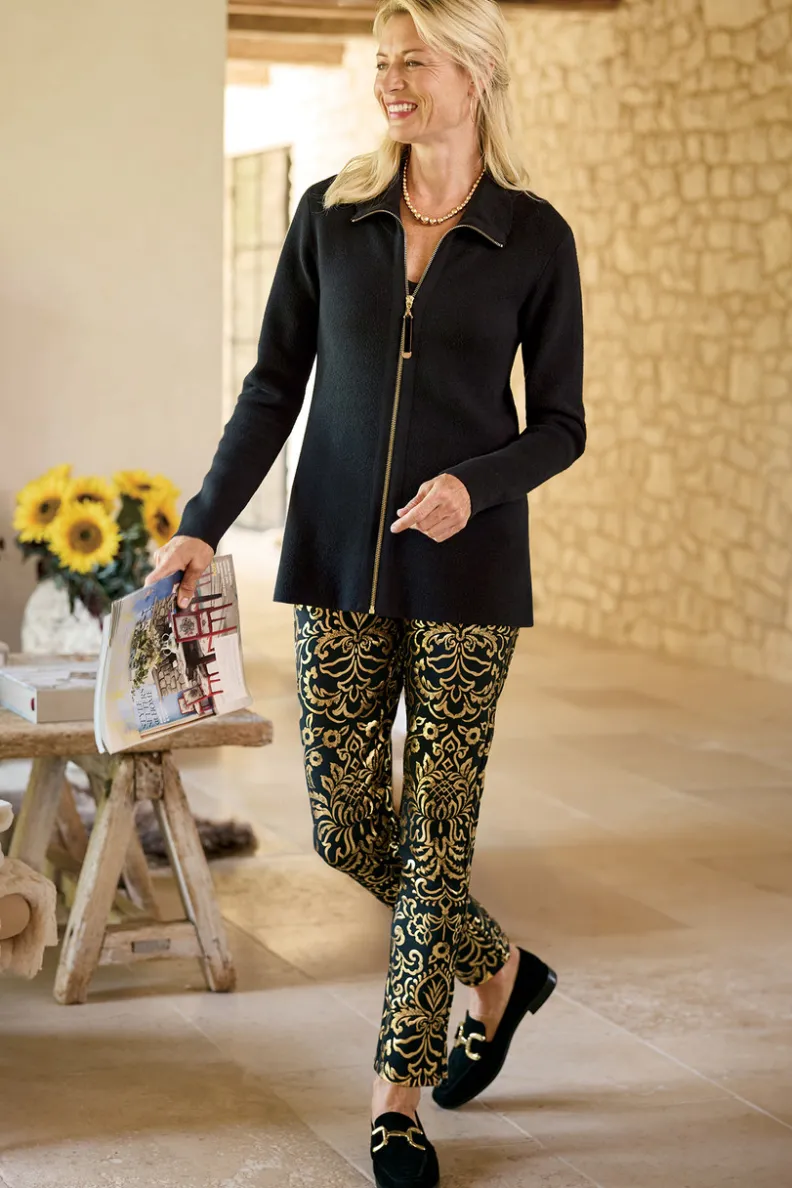 Discount Soft Surroundings Meria Zip Cardi