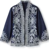 New Soft Surroundings Mesaria Jacket DenimBlue