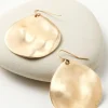 Outlet Soft Surroundings Meza Hammered Disc Earrings Gold
