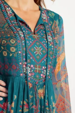 Fashion Soft Surroundings Mirapani Dress AyalettaBlue