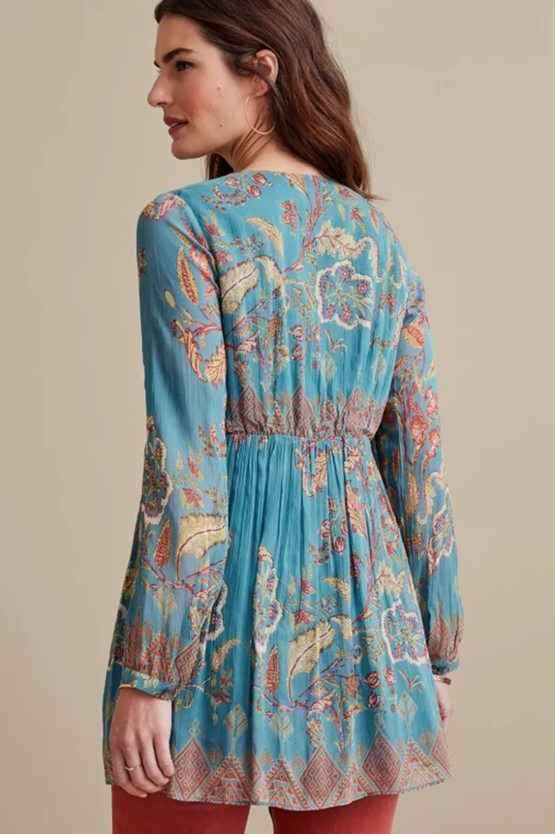 Online Soft Surroundings Mirapani Tunic AyalettaBlue